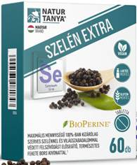 SZELÉN EXTRA - szerves szelén és világszabadalommal védett BioPerin® Natur Tanya®